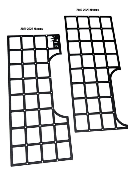 E10BUILDS FORD F150 (2015-2025, +Raptor, +2017-2022 F250/F350 Super-Duty) NO-DRILL MOLLE Panel Center Console Side Mount Kit