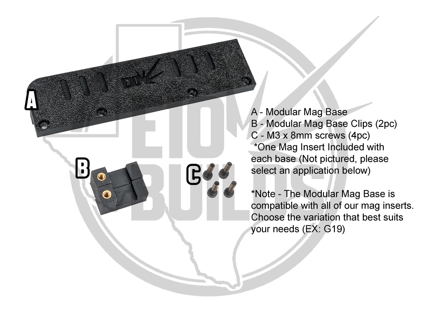 E10BUILDS FORD F150 (2015-2020, +Raptor) & Super Duty (2017-2022) - Modular Armrest Magazine Mount