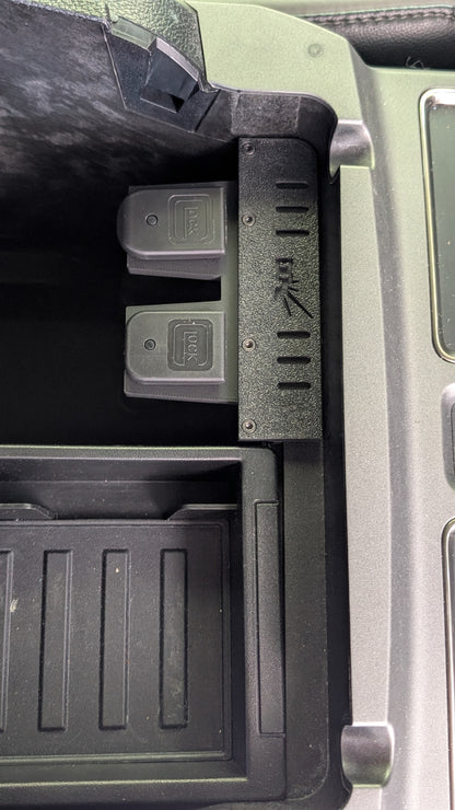 E10BUILDS FORD F150 (2015-2020, +Raptor) & Super Duty (2017-2022) - Modular Armrest Magazine Mount