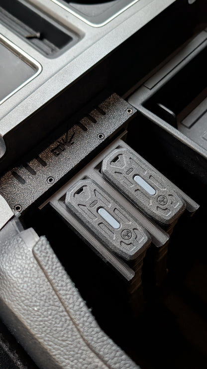 E10BUILDS FORD F150 (2015-2020, +Raptor) & Super Duty (2017-2022) - Modular Armrest Magazine Mount