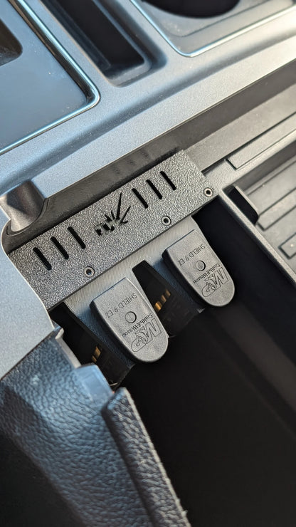 E10BUILDS FORD F150 (2015-2020, +Raptor) & Super Duty (2017-2022) - Modular Armrest Magazine Mount